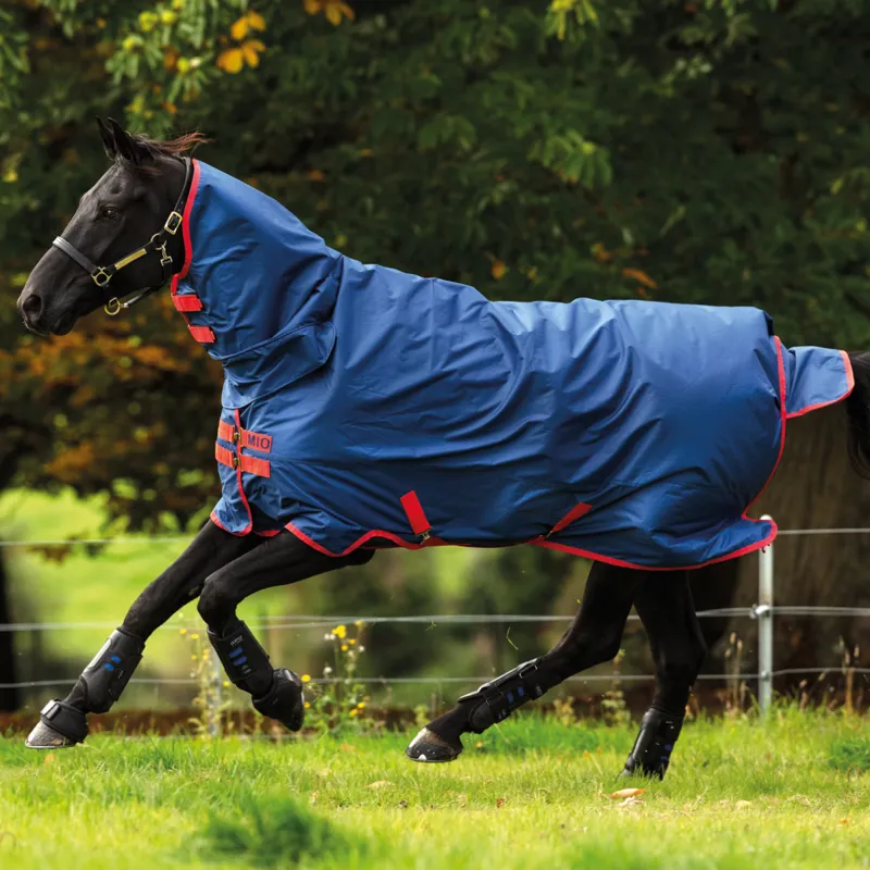 Horseware Amigo Mio All-In-One Lite Turnout Rug - Dark Blue/Dark Blue/Red